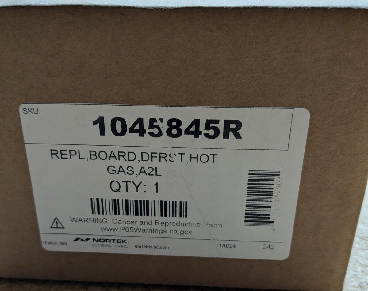 NORDYNE/PARTNERS CHOICE 1045845R REPL, BOARD, DEFROST, HOT GAS, A2L | eBay
