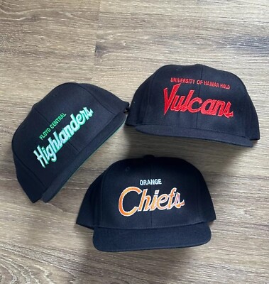 Custom Vintage Script Personalized Embroidered Creme Baseball Hat Snapback Cap