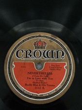 Buddy Blue & His Texans  Crown 78  Nevertheless  Can't You Read