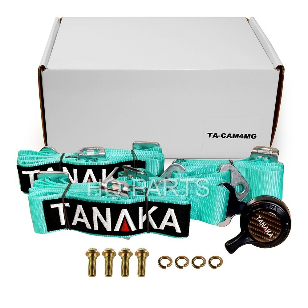 Tanaka Universal Dark Gold 4-Point Camlock Racing Seat Belts Harnesses – Pair