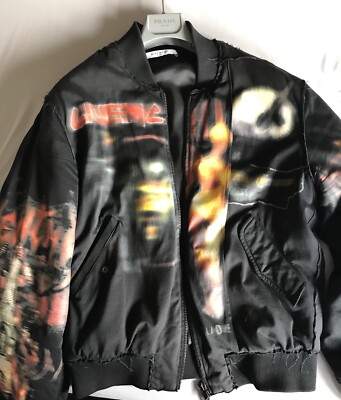Givenchy Paris Destroyed Bomber Full Metal Jacke Gr L Distressed Yeezy Off White