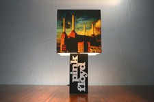 Handmade 'Pink Floyd' Lamp + Album Cover Lampshade - Dark Side of The Moon, Wall