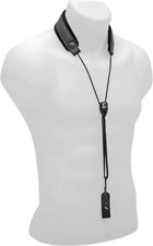 BG France Padded Leather Clarinet Strap with Elastic Cord  2 Connectors - C23E