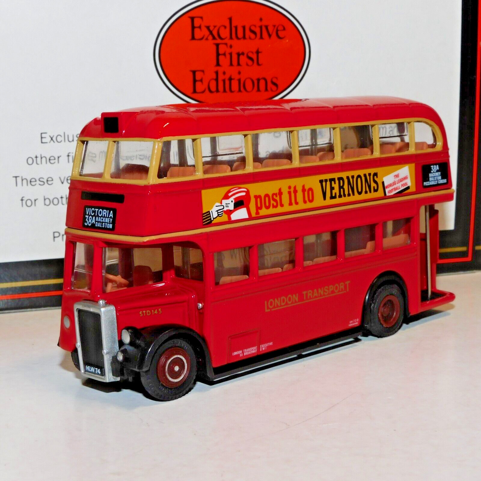 EFE LEYLAND STD BUS LONDON TRANSPORT ROUTE 38A VICTORIA 1/76 20201