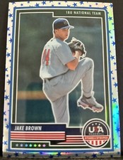 2023 USA Stars & Stripes JAKE BROWN  #41 Blue Stars Prizm 18U National Team