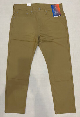 Mens Levis 502 Taper Stretch Twill Pants Jeans 34X32 #0639 Harvest