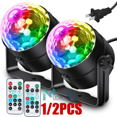 RGB Disco Party Light LED Stage Ball Lights KTV Strobe DJ Sound Activated Lamp
