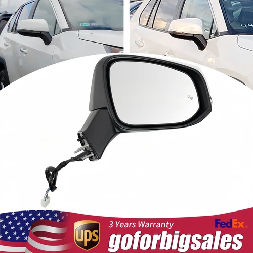 Right Mirror Passenger Side View Mirror Heated View Mirror For 2019-2024 Toyota