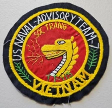 Vietnam Repro Patch:  US NAVAL ADVISORY TEAM 7, SOC TRANG, VIETNAM