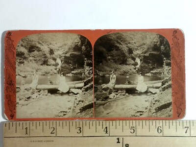 Possibly Narrowsburg New York Unidentified Stereoview Antique c1870s Y20689