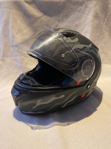 Casco Shiro de verano, talla L, Modular color gris con patron camuflaje. Usado - Imagen 4 de 5