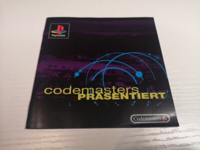 Codemasters Präsentiert - PS1 Playstation 1 Spielanleitung Booklet Gebraucht