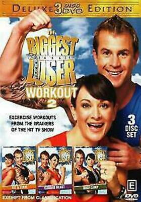 The Biggest Loser Workout 2 Fit & Firm, Cardio Blast, Bootcamp DVD vgc t57