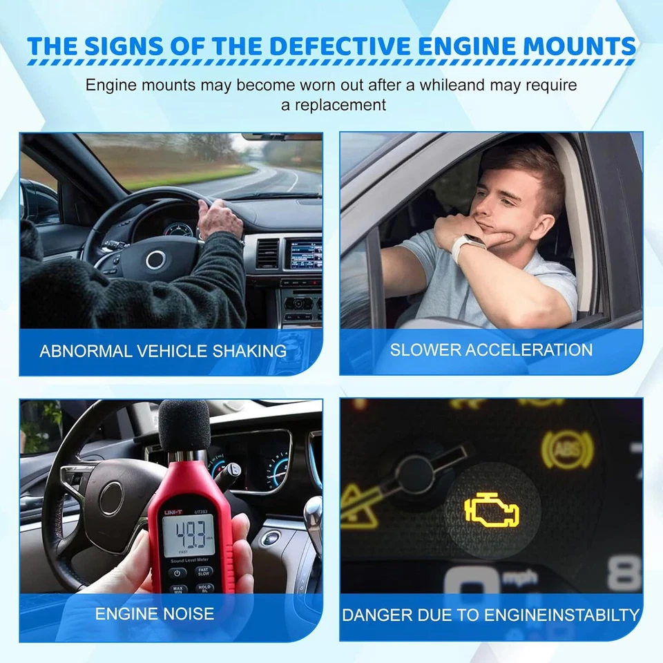 3PCS Engine Motor & Trans Mount For 2007-2012 Lincoln MKZ 3.5L A5571 A5570 A5653 - Изображение 3 из 4