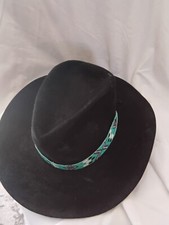 Beaded Black Cowboy Hat