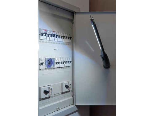 Akku-Arbeitsstahler Werkstattlampe dimmbare Handlampe LED Leuchte mit Magnetfuß - Bild 3 von 3