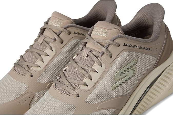 Skechers Shoe Slip ins Arch Fit Men Wide GoWalk Taupe Max Cushion