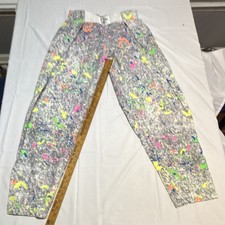 Vintage Small/Medium Women's/Mens Paint Splatter Parachute/baggie dance Pants