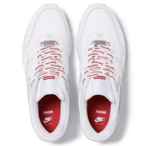 Nike Air Max 1 ‘87 SP Supreme Triple Blanc Homme Taille 12 EN MAIN