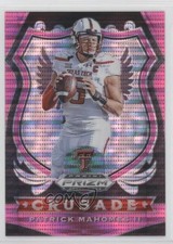 2020 Panini Prizm Draft Picks Crusade Pink Pulsar Patrick Mahomes II #80 08lm