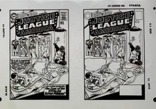 Production Art THE BRAVE AND THE BOLD #30 cover, MIKE SEKOWSKY art, 11x17