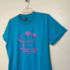 Screen Stars Best T Shirt Mens XL Blue MDA Summer Camp Vintage