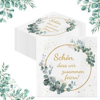 Servietten 80 StüCk Geburtstag SchöN Dass Wir Zusammen Feiern Party Deko