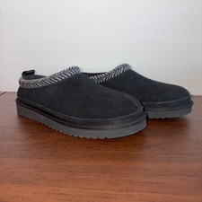Koolaburra Burree Black Slippers Slides Faux Fur Women  s Size 6 1159730 Ugg