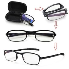 with Box TR90 Folding Reading Glasses Unisex Portable Lightweight Presbyopic Eye