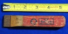 Vintage Red Devil No 0 paint scraper with red wood handle 1" wide Irvington NJ