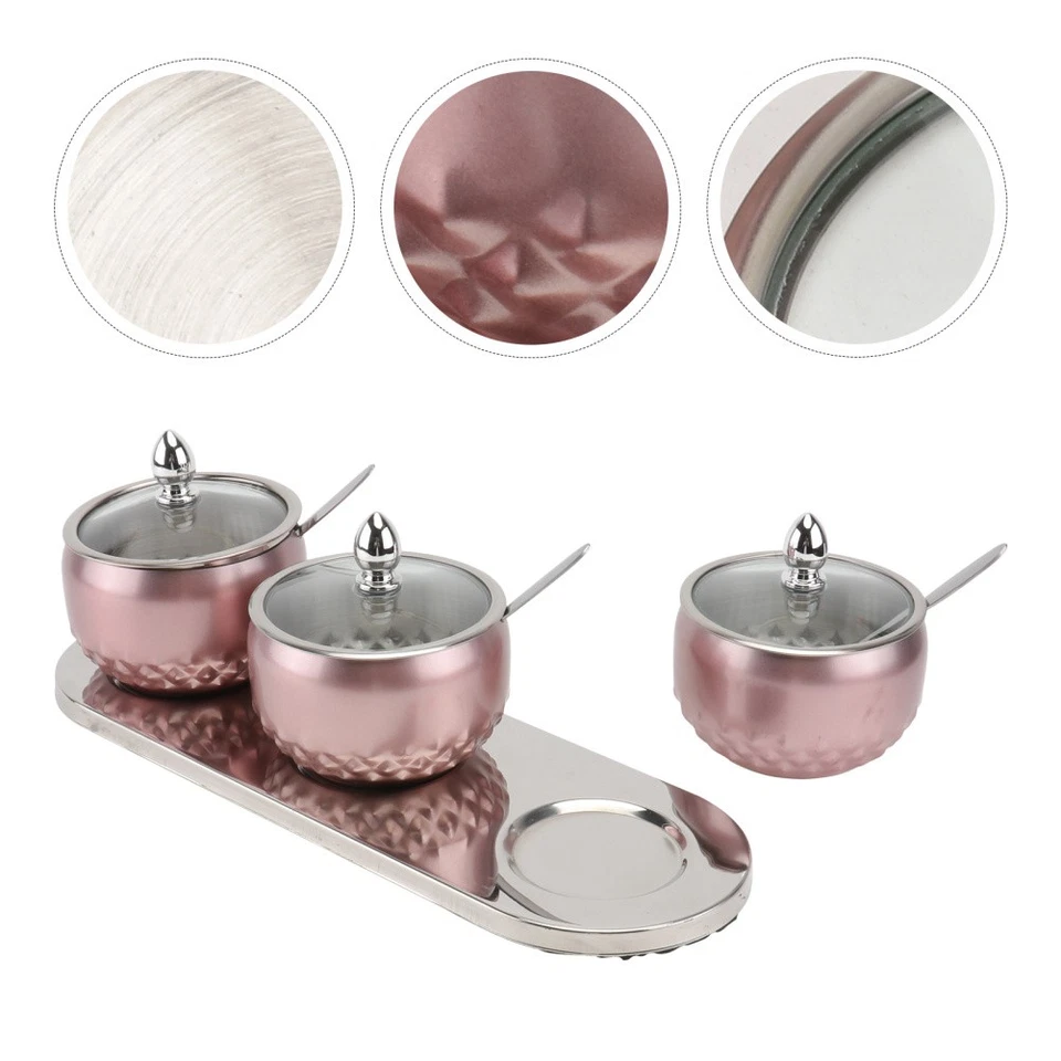 1 set stile europeo condimento vasetti da cucina condimento scatole nordici - Immagine 4 di 4