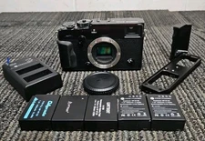 Fujifilm X-Pro2 Mirrorless Digital Camera Body with 5 Batteries & Charger - READ