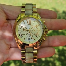 Michael Kors Bradshaw Womens Roman Dial Stainless Steel Watch - New Battery