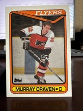 Murray Craven 1990-91 Topps Flyers Hockey Card #318