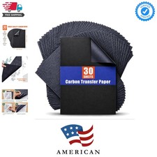 Carbon Paper for Tracing Graphite Transfer-Paper - 30 Pcs Black Graphite Pape...