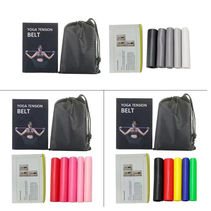 5 Pcs Exercise Bands Set Resistance Bands Workout Bands for Muscle Building