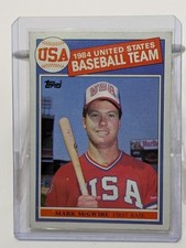 MARK McGWIRE-Topps 1985 Rookie Baseball Card #401-EX Cond. Oakland A's-Cardinals. rookie card picture