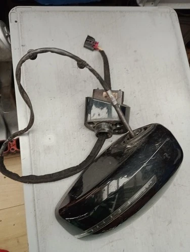 AUDI TT MK2 8J LEFT SIDE WING MIRROR COMPLETE ELECTRIC BLACK LZ9Y + SCREW CG