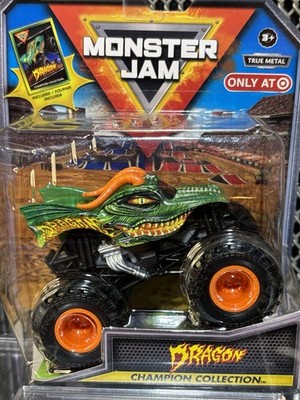 Monster Jam Dragon Monster Truck 1/64 Scale Toy Champion Collection Card Target