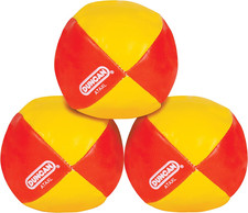 Juggling Balls Multicolor Vinyl Shells Circus Balls Red Yellow