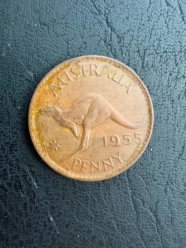 1955 Australia Penny — photo from the most recent tracked eBay sale