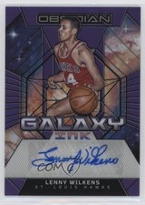 2023 Obsidian Galaxy Ink Electric Etch Purple Flood 8/49 Lenny Wilkens Auto 1d4