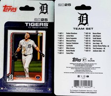 2025 Topps Retail Factory Sealed Baseball Detroit Tigers Base MLB Team Set. 17 T