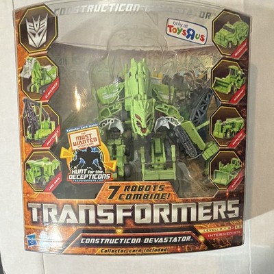 Hasbro Transformers HFTD Constructicon Devastator Decepticon Transforming + Card