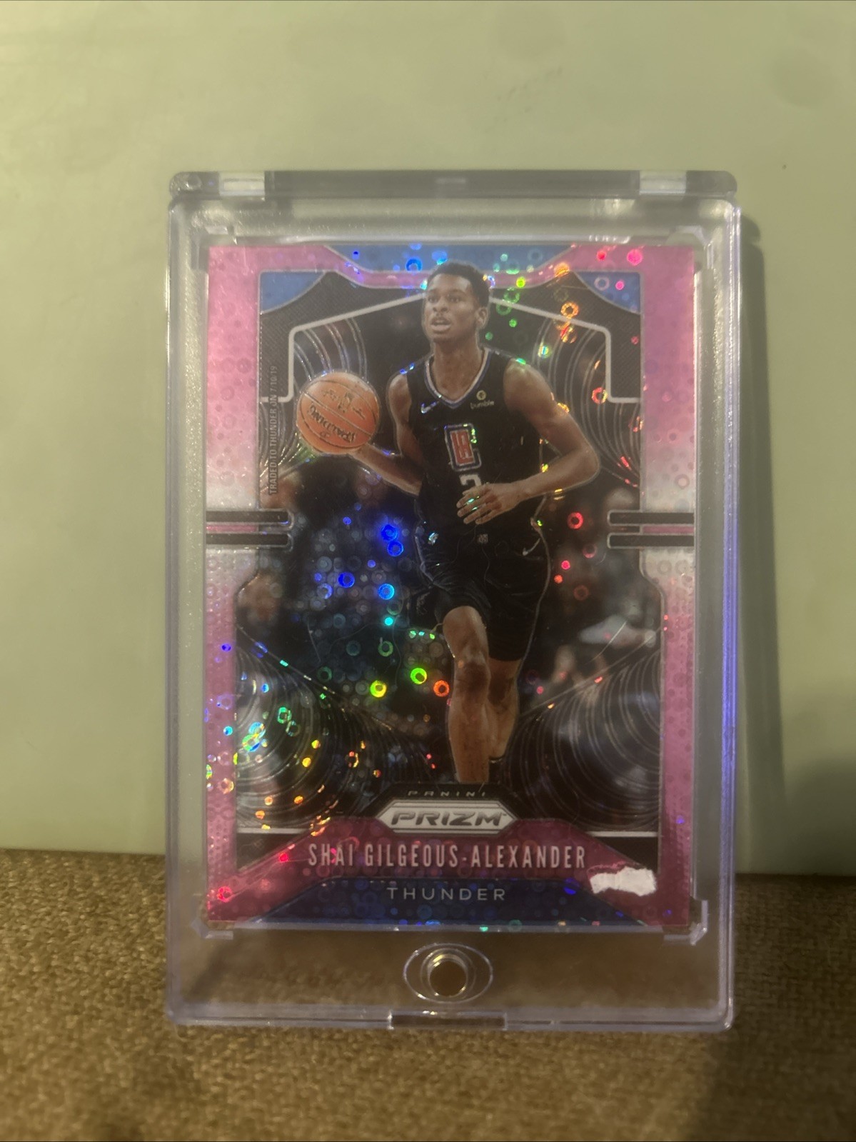 2019-20 Panini Prizm - Shai Gilgeous-Alexander #122 Pink Fast Break Prizm /50