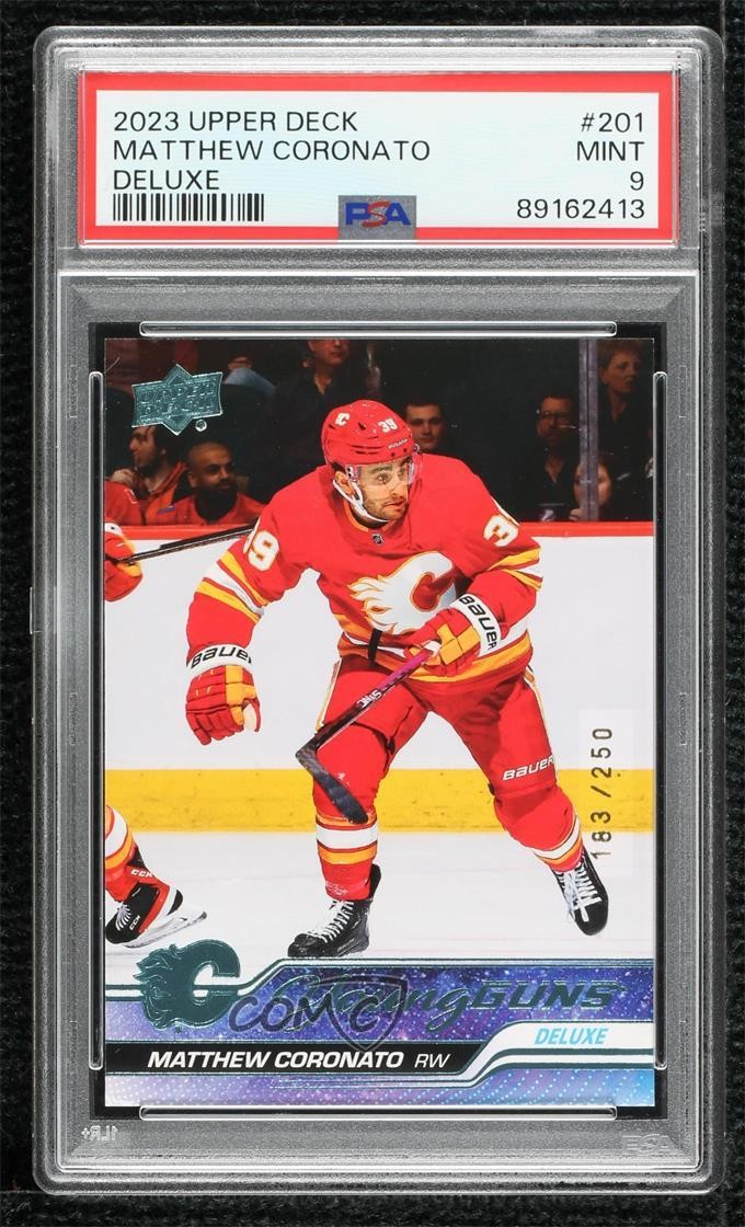 2023 Upper Deck Series 1 Young Guns Deluxe /250 Matthew Coronato PSA 9 MINT 0nc
