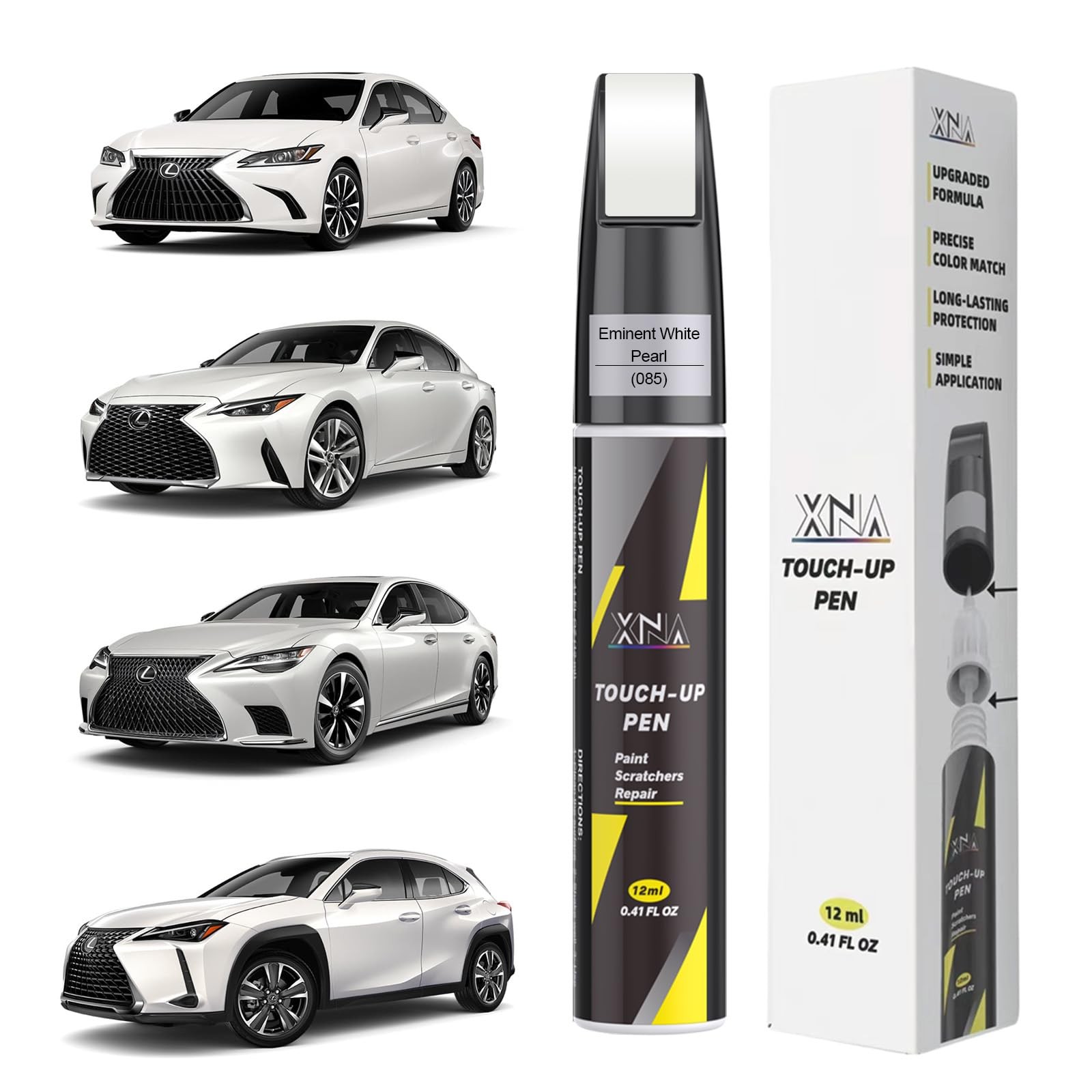 Eminent White Pearl(085) for Lexus Touch Up Paint, Car Scratch for Nicks and ...