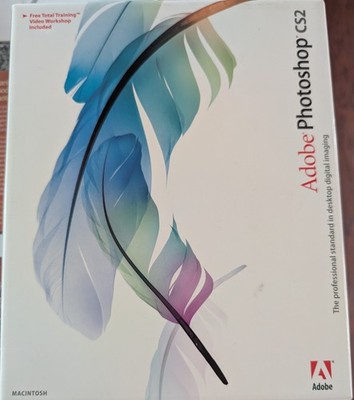 Adobe Photoshop CS2  Education Macintosh Software Set w/ Manual VTG