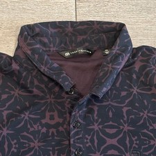 Travis Mathew Golf Polo Shirt Mens XXL Floral Tropical Pattern Print Performance