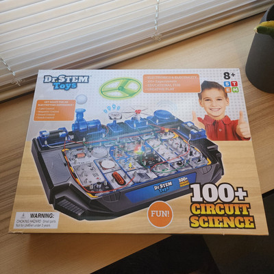 Dr. STEM Toys Circuit Science Kit, Includes Over 100 Electrical Experiments READ